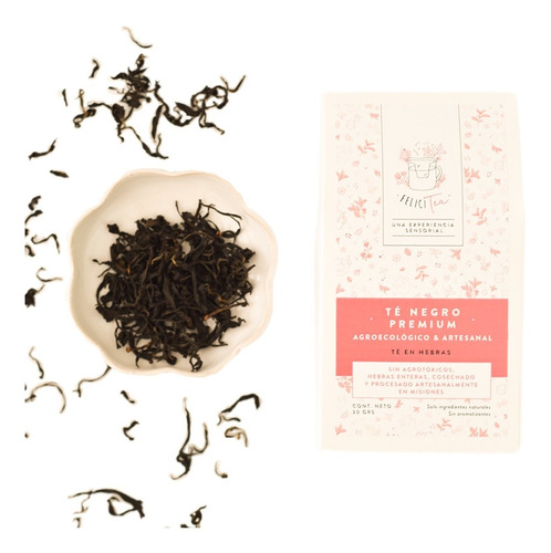 Té Negro Premium Nacional Agroecológico En Hebras- Felicitea