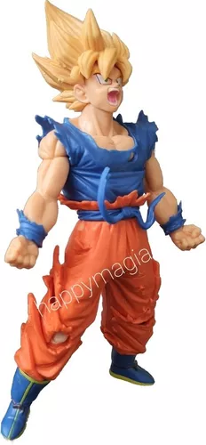 Boneco Dragon Ball Z Goku Super Sayajin 2 - 20cm Cabelo Amarelo Claro Na  Caixa Collection, Magalu Empresas