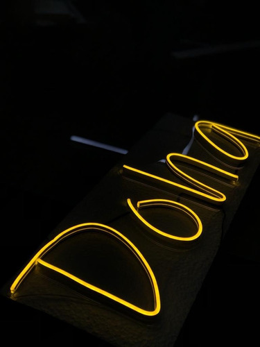 Placa Luminosa Neon Led - Nome 4 Letras - Letras De Forma