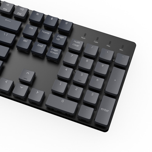 Imagen 3 de 9 de Teclado Mecanico Wireless Keychron K5 Rgb Qwerty Aluminio Red Switch Distribución Ansi Inglés Us Low Profile Bluetooth Gamer Coder Pc Mac Tamaño Layout 100%
