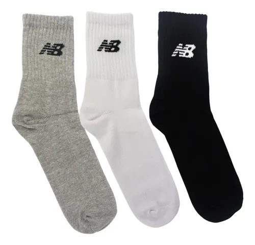 Kit 3 Meias New Balance Cano Longo 39 Ao 42 Básico Urbano