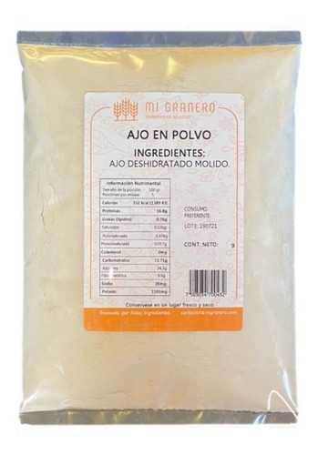 Ajo Molido En Polvo 5 Kilogramos