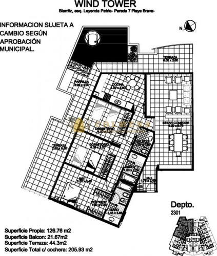 Departamento En Wind Tower, Planta Especial Con Parrillero- Ref: 3504