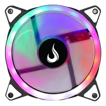 Comprar Cooler Fan Led Rgb Rise Mode 120mm Rainbow Molex 3pin Gamer