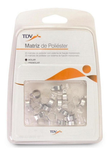 Matriz De Poliéster Pré Molar Com 20un - Tdv