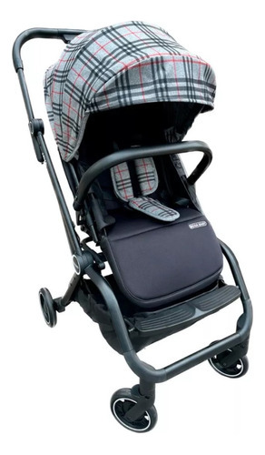 Coche Cuna Paseo Bebe Mega Baby Rebatible Y Compacto Java Color Gris