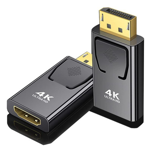 Adaptador De Vídeo Compatível Com 4k Dp To, Macho Para H