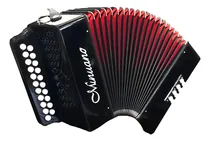 Comprar Acordeon 8 Baixos Minuano 21 Botões All Black Sanfona Cor Botões Branco