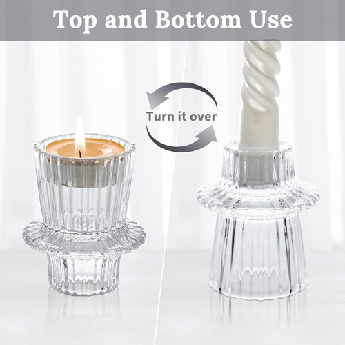 Conjunto De 6 Porta-velas Decorativos De Mesa, Porta-velas