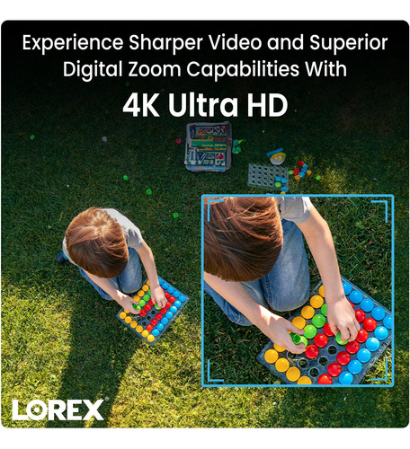 Lorex Sistema De Cámara De Seguridad Fusion 4k Con Nvr De 4