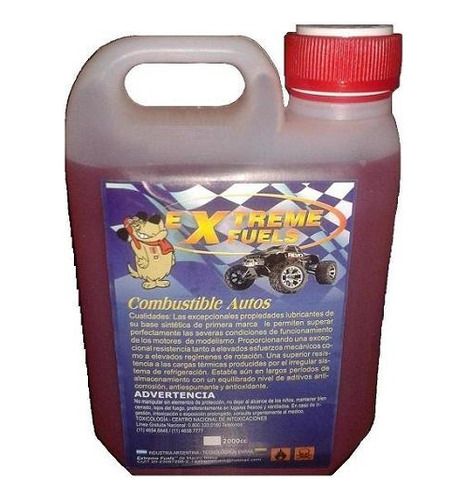 Combustible Glow Fuel 16% Nitro Solo Auto R C Bidón 2 Litros