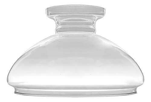 Cúpula Vidro Incolor Brilho 30,5 Para Lustre E Abajur Antigo