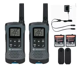 Comunicador de radio Motorola Talkabout T200mc Walk Talk de 32 km, bandas de frecuencia de 400 a 470 MHz, color negro, tipo de frecuencia UHF