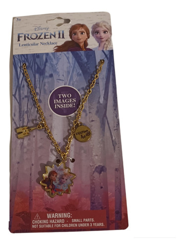 Collar Lenticular Para Niña Frozen Anna Y Elsa