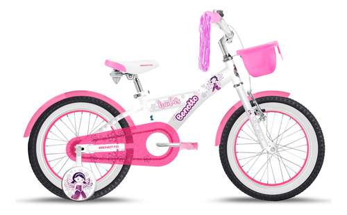 Bicicleta Build My Bike R16 Niña Freno Contrapedal Blanco Blanco