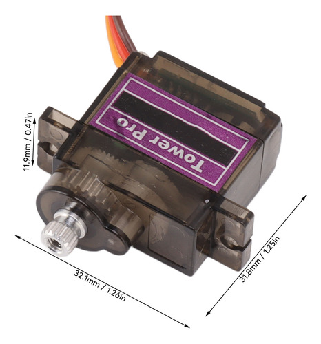 Mini Servo 180 Grados Micro Servo Para Rc De Control Remoto