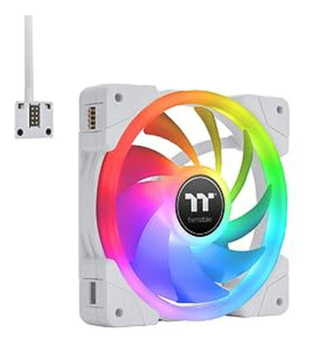 Ventilador Rgb 12  Blanco