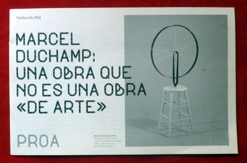 Catálogo Marcel Duchamp En Fundación Proa
