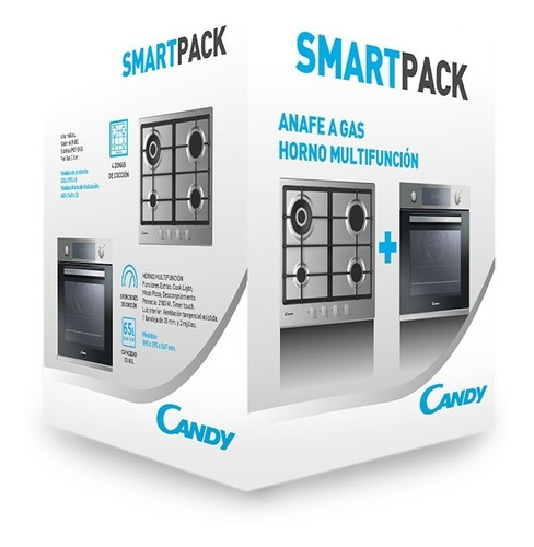 Imagen 5 de 9 de Combo Candy Horno Electrico Fcp605x + Anafe A Gas Chg6brwpx