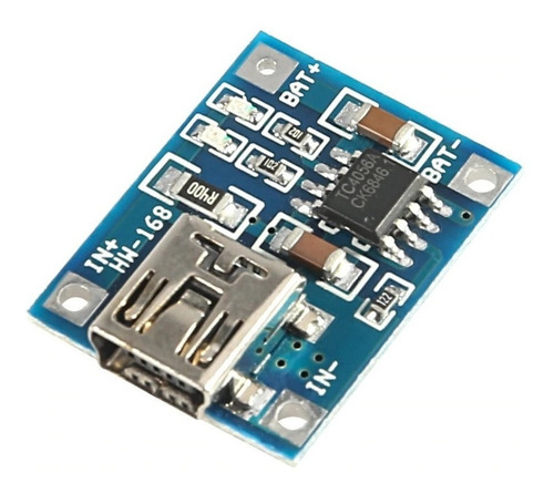 Mini Carregador De Bat De Litio Micro Usb 5v 1a Tp4056