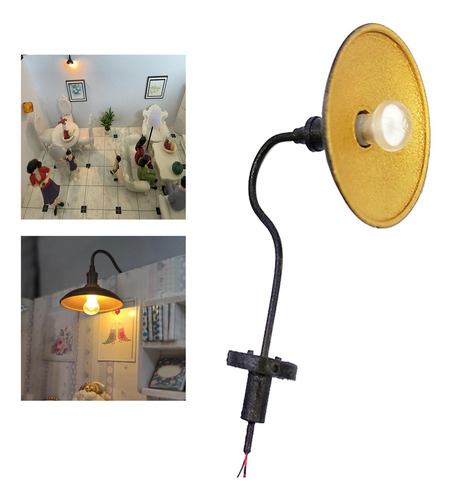 3 Lámpara De Pared Para Casa De Muñecas 1/87, Accesorios
