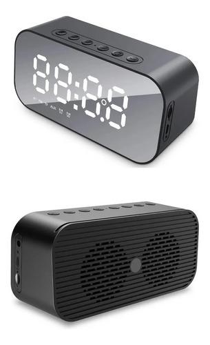 Reloj Digital Alarma Altavoz Sd Bluetooth Micrófono Radio Fm