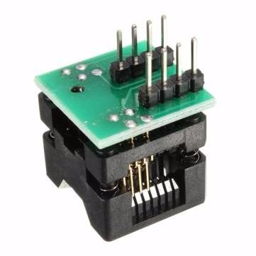 Imagen 6 de 10 de Programador Usb Ch341a + Pinza + Cable + Adapt. Soic8 200mi