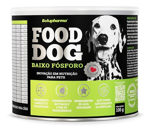 Food Dog Baixo Fósforo 100g -botupharma