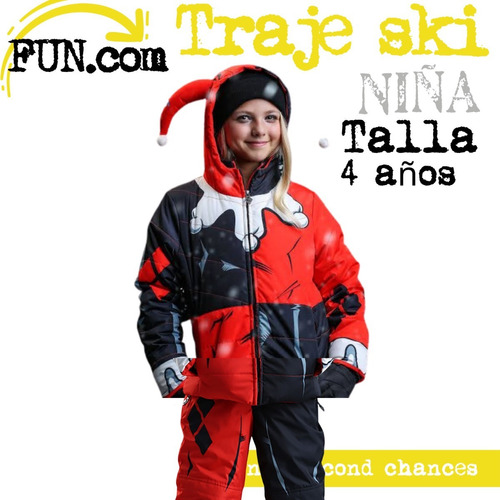 Traje Para Nieve Ski Harley Quinn Niña Dc. La Segunda Bazar