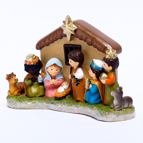 Decoración Artesanal De Resina Para Regalo Con Escena De La