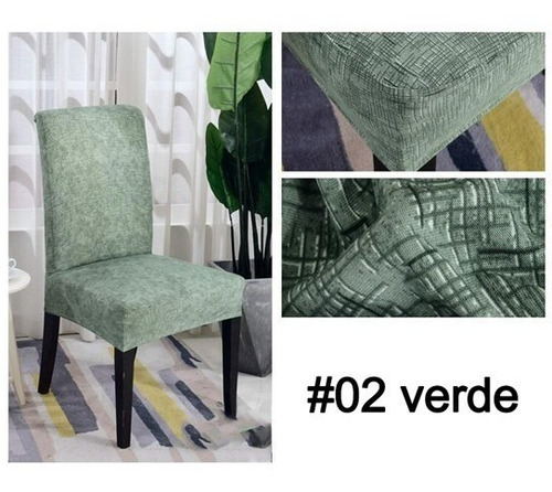 Funda De Silla Con Diseño Spandex Para Comedor