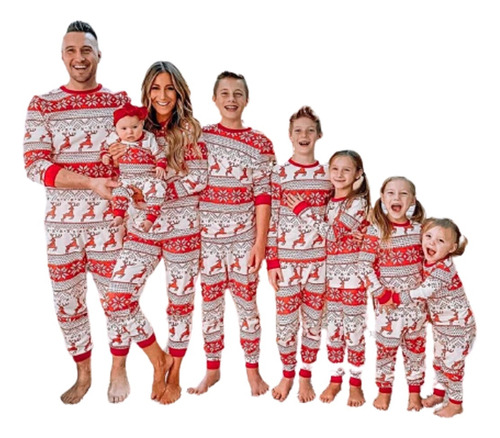 Ropa De Año Nuevo Navidad Familia Conjunto De Pijamas Juego