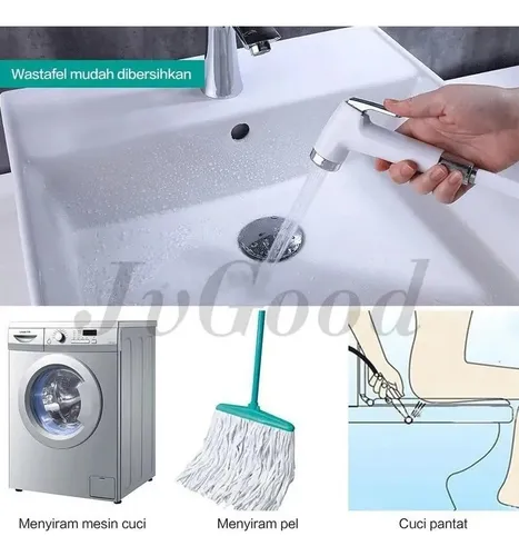 Kit De Cabezal Manguera Ducha Rociador Portátil Para Inodoro
