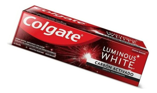 Pasta Dental Colgate Luminous White Blanqueadora Carbón Acti