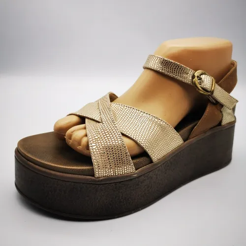 Sandalia Tiras Cruzadas Cuero Moda Base Traza Z113 MercadoLibre