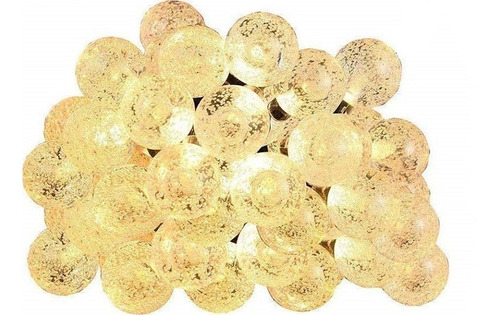 Luces Navidad Guirnalda 50 Led Bolita Cristal 5 Mts A Pila