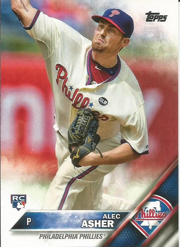 Barajita Alec Asher Rookie Card Topps 2016 #27 Phillies