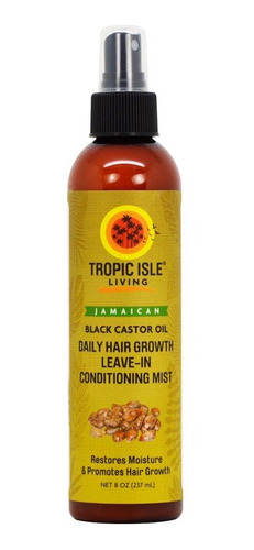 Tropic Isle Living Aceite De Ricino Negro Jamaicano Para El