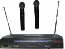 Comprar Gbr Vhf Pro 258 2 Microfonos Inalambricos De Mano Karaoke