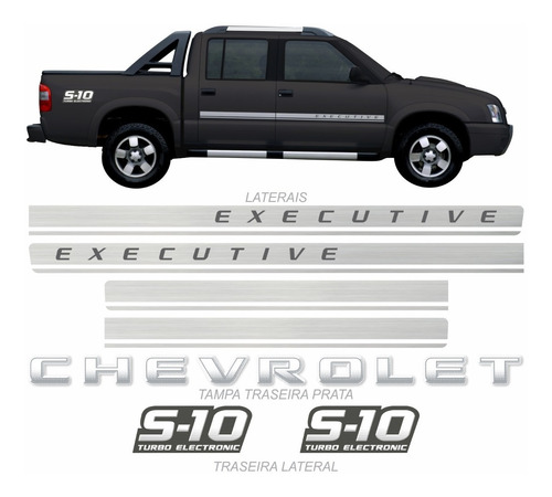 Kit Adesivo Compatível S10 Executive Eletronic 2009 F444