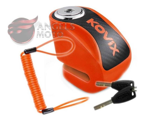 Cadeado Disco Kovix Kn1 Com Lembrete laranja
