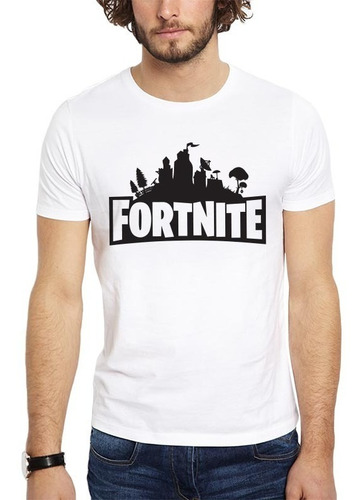 Imagen 1 de 4 de Polera Fortnite Icon Blanca Get Out