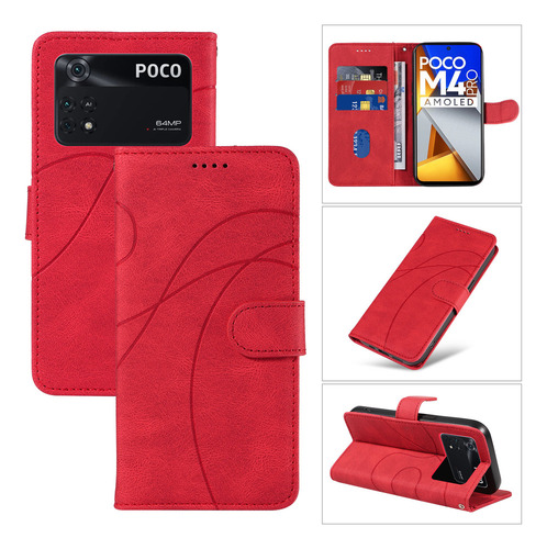 B Funda De Teléfono Flip Card Wallet For Samsung