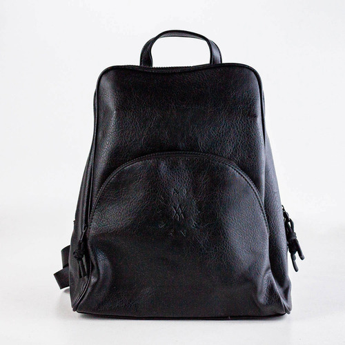 Mochila Para Mujer Amayra 67c26681 Color Negro De Cuero