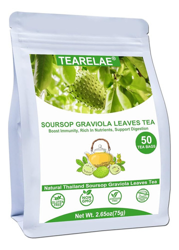 Tearelae - Té De Hojas De Guanábana - 1.5g X 50 Unidades - B