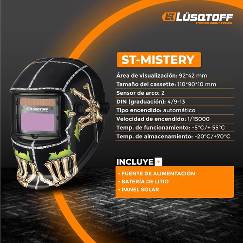 Mascara Fotosensible Lusqtoff St-mistery Automatica Careta