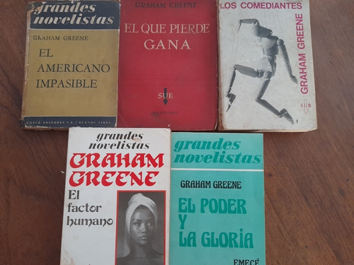 Graham Greene 5 Libros Los Comediantes Factor Humano Y.. B2