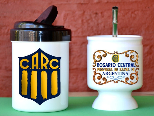 Mate + Yerbera + Bombilla // Rosario Central