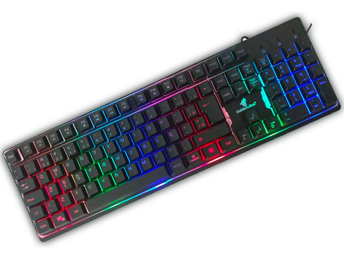 Teclado Semi-mecanico Gamer Rgb Gt-x1 Usb Abnt 2 Pc