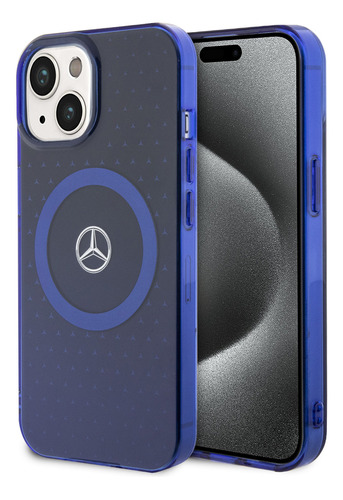 Funda Para iPhone 15 De Mercedes Benz Magsafe Negro